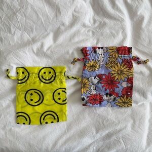 BAGGU Reuseables Pouches - Smiley & Floral Snoopy